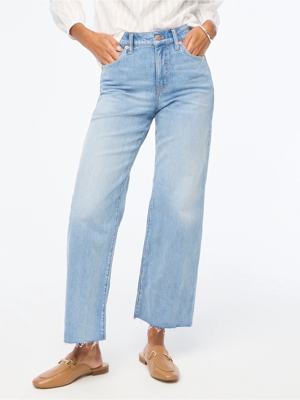 NWT J. Crew Wide Legged Crop Jeans Sz 25